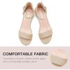 imageDufannie Girls Sandals Low Heels Dress Pump Ankle Strap Open Toe Flower Girl Wedding Party for Toddler Little Big KidSingle Nude Suede