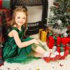 imageDufannie Red Shoes for Girls Low Heels Sparkly Princess Shoes Glitter Toddler Flats Christmas Halloween Flower Girls Dress Shoes for Little Big KidsRed Sequins