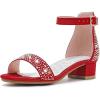 Single Rhinestone Red