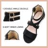imageDufannie Toddler Little Big Kid High Heels Flower Girls Party Dress Shoes Glitter Pump SandalsCross Suded Black